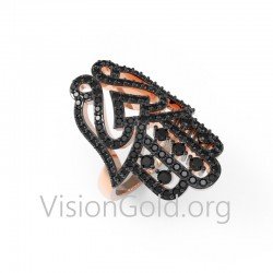 Модное кольцо Fatima ручной работы из серебра 925 пробы или золота K09 0161