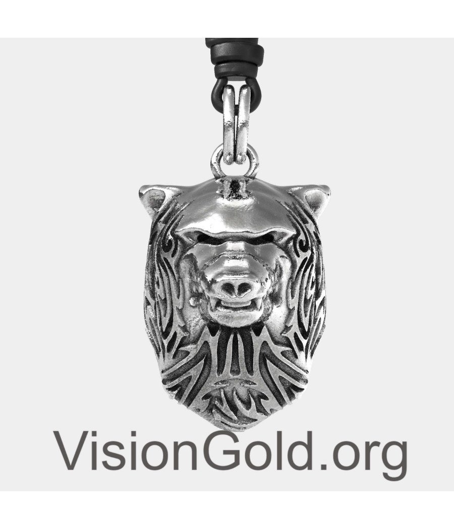 Τολμηρό Ανδρικό Κολιέ Λύκος 0096