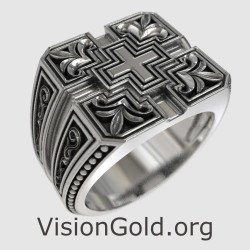 Cross Christian Religious Ring 0063