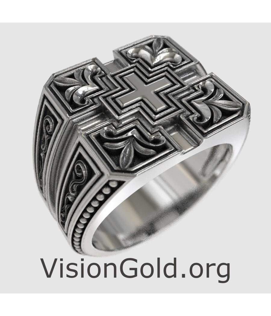 Cross Christian Religious Ring 0063