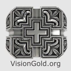 Cross Christian Religious Ring 0063