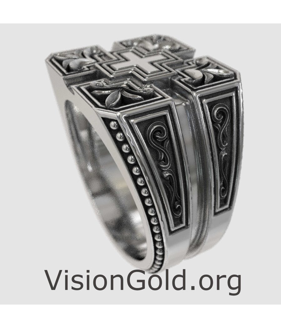 Cross Christian Religious Ring 0063