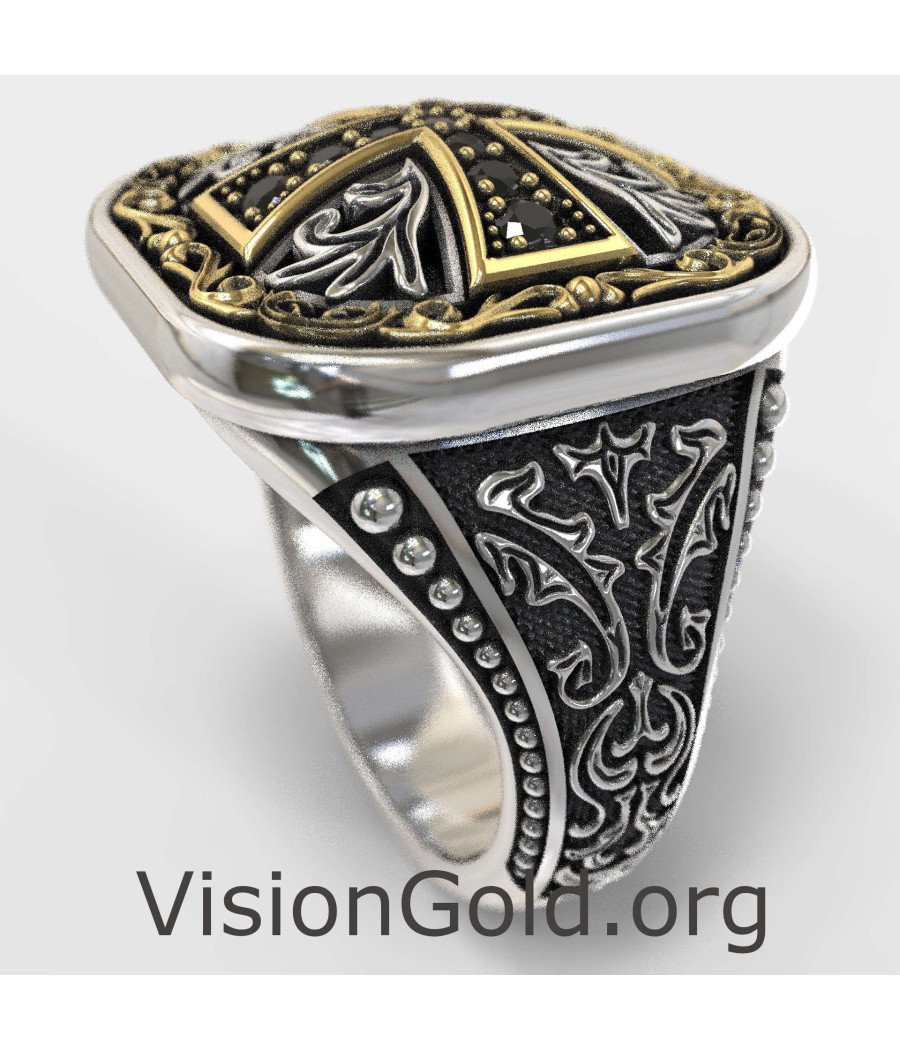 Men's Cross Ring 0090