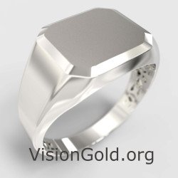 Personalized Signet Ring Men 0837L