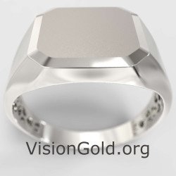 Personalized Signet Ring Men 0837L