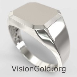 Personalized Signet Ring Men 0837L