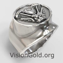 Harley Davidson Men's Ring |Motorcycle Club Ring