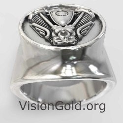 Harley Davidson Men's Ring |Motorcycle Club Ring| Men's