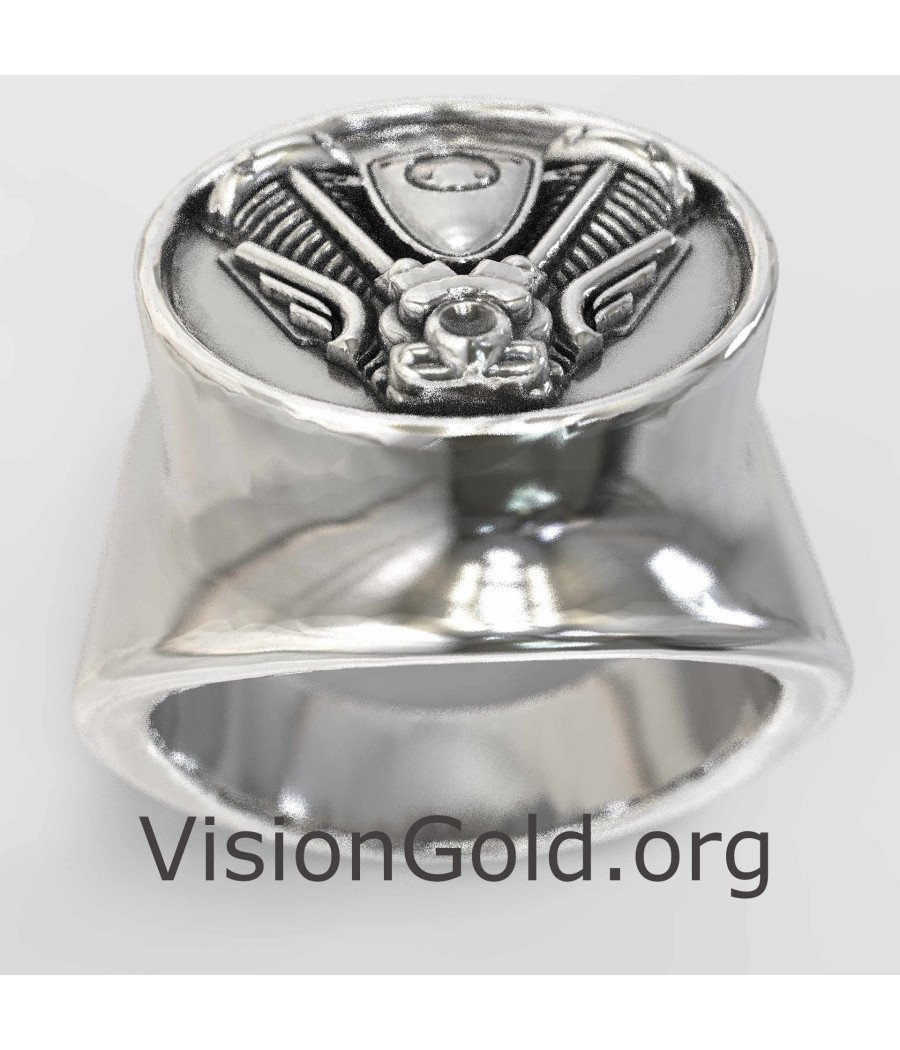 Harley Davidson Men's Ring |Motorcycle Club Ring| Men's