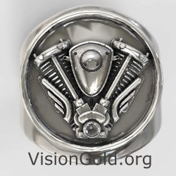 Harley Davidson Men's Ring |Motorcycle Club Ring| Men's