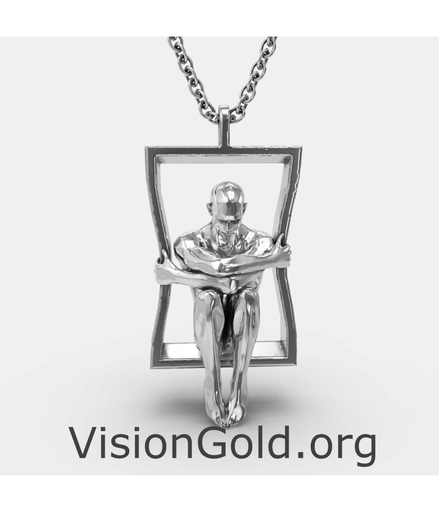 Collar de plata Man In The Ledge 0139