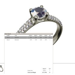 Diamond Half-Carat Engagement Ring 0,50 Ct MON-0344MP