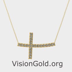Winzige Kreuz-Halskette 0097K