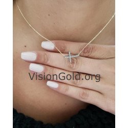 Dainty Cross Pendant Necklace 0097L