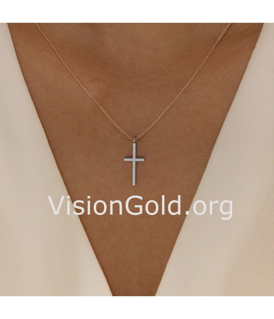 Small Cross Pendant - Gift For Her 0093R