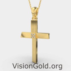 Γυναικειος Σταυρος Απο Χρυσο 0094K