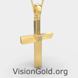 Γυναικειος Σταυρος Απο Χρυσο 0094K