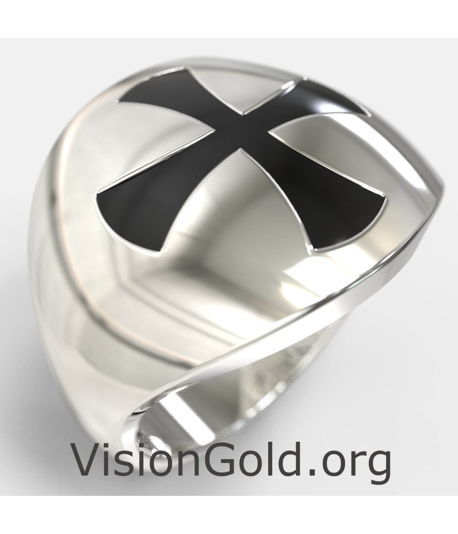 Anillo Chevalier Signet Cross Pinky 0473L