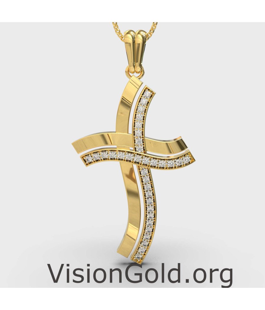 Premium-Kreuz-Halskette für Frauen 0098K