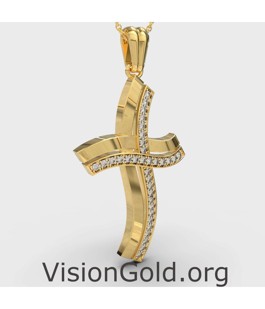 Premium-Kreuz-Halskette für Frauen 0098K