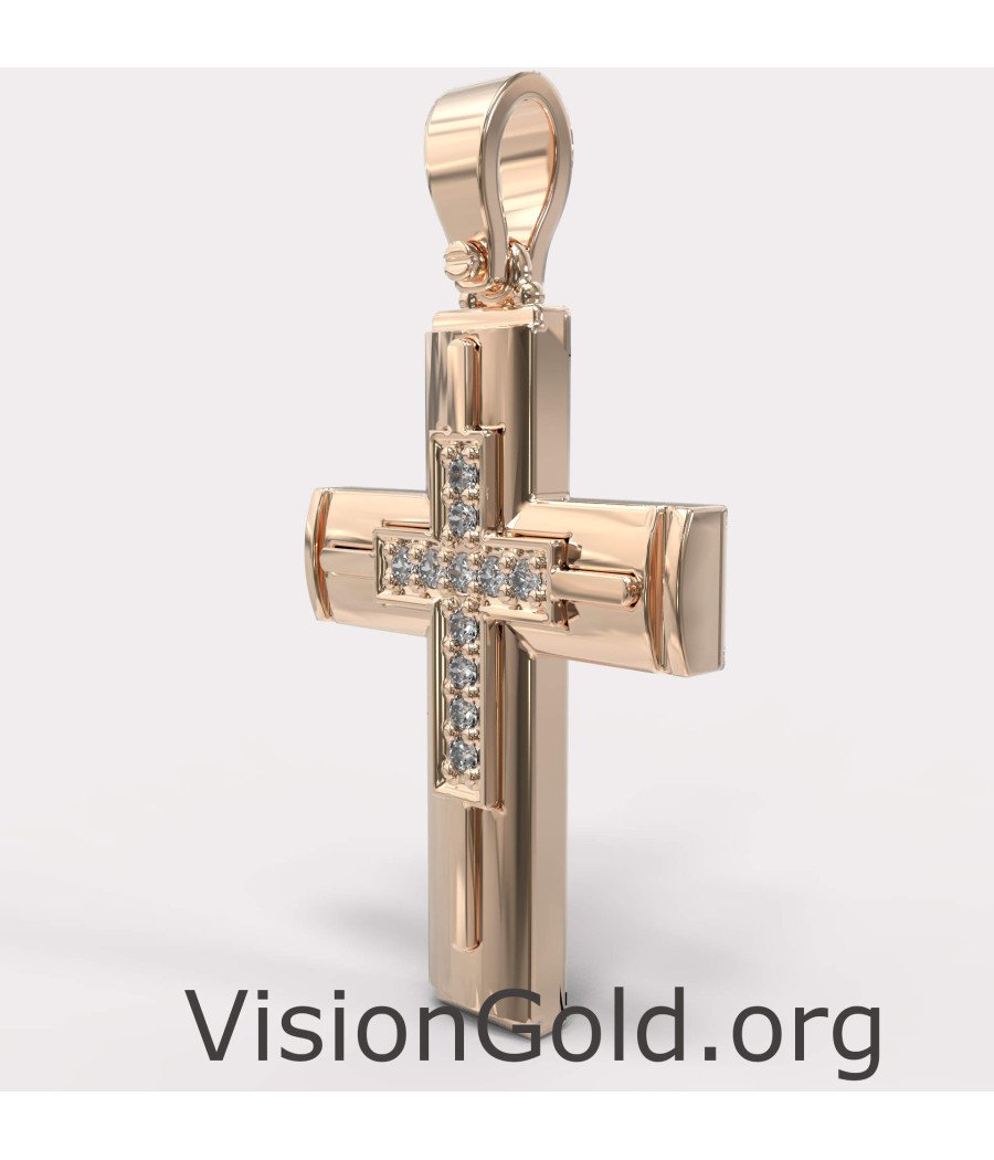 Classy Women's Baptismal Cross 0037R