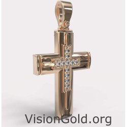 Classy Women's Baptismal Cross 0037R