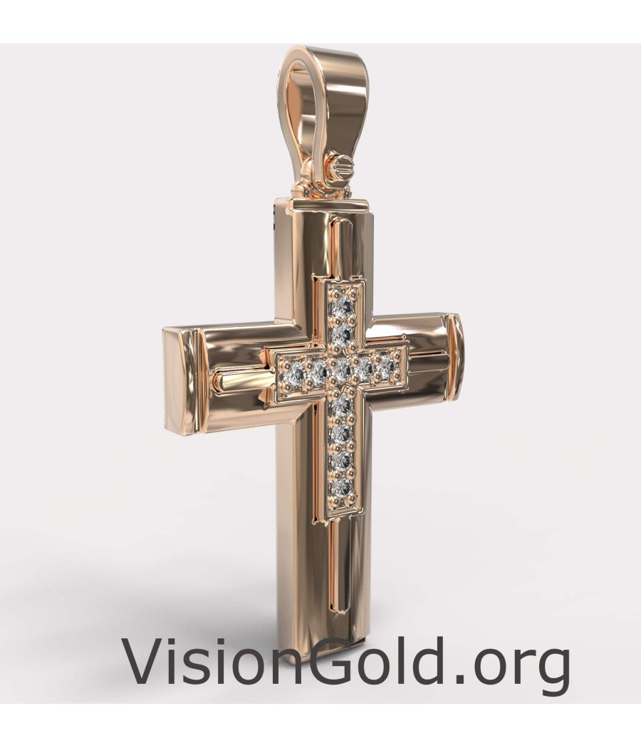 Classy Women's Baptismal Cross 0037R