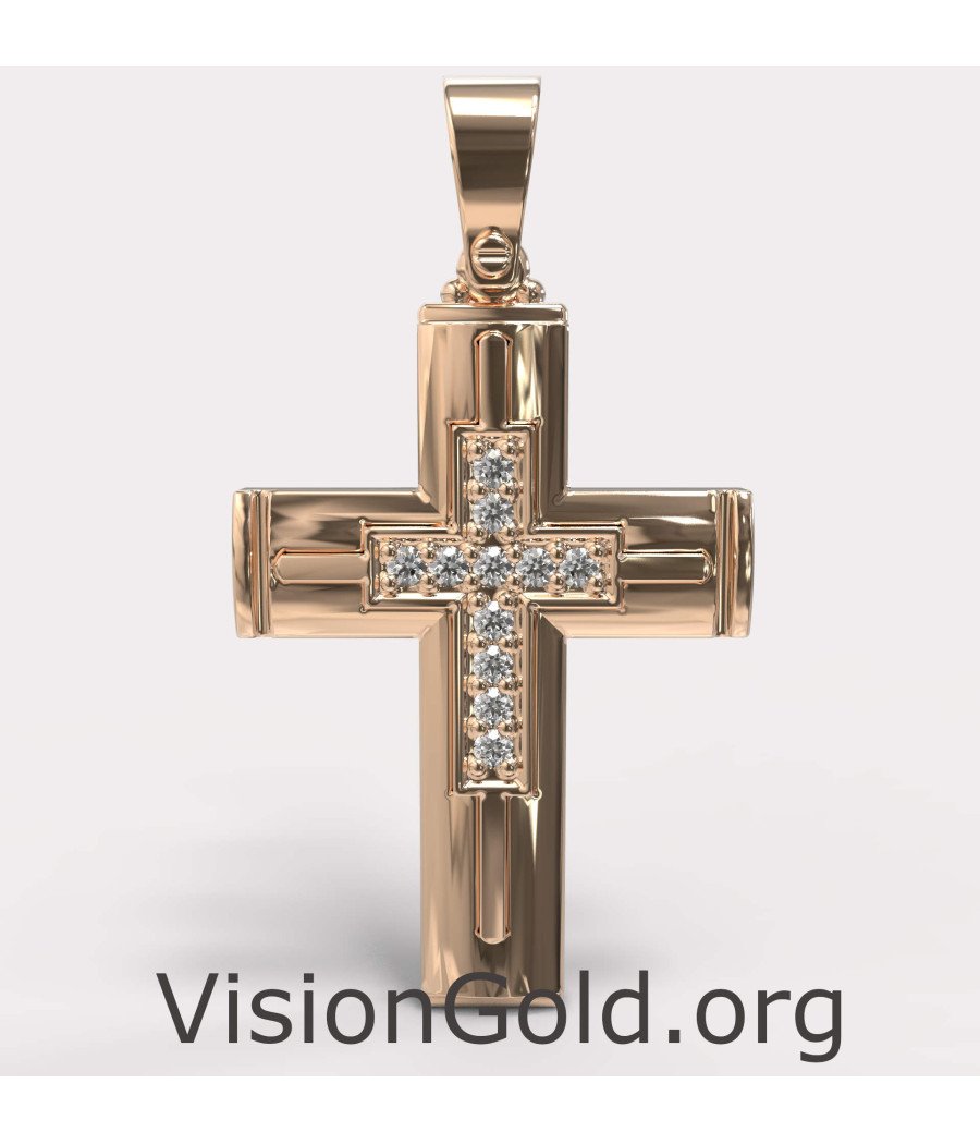 Classy Women's Baptismal Cross 0037R