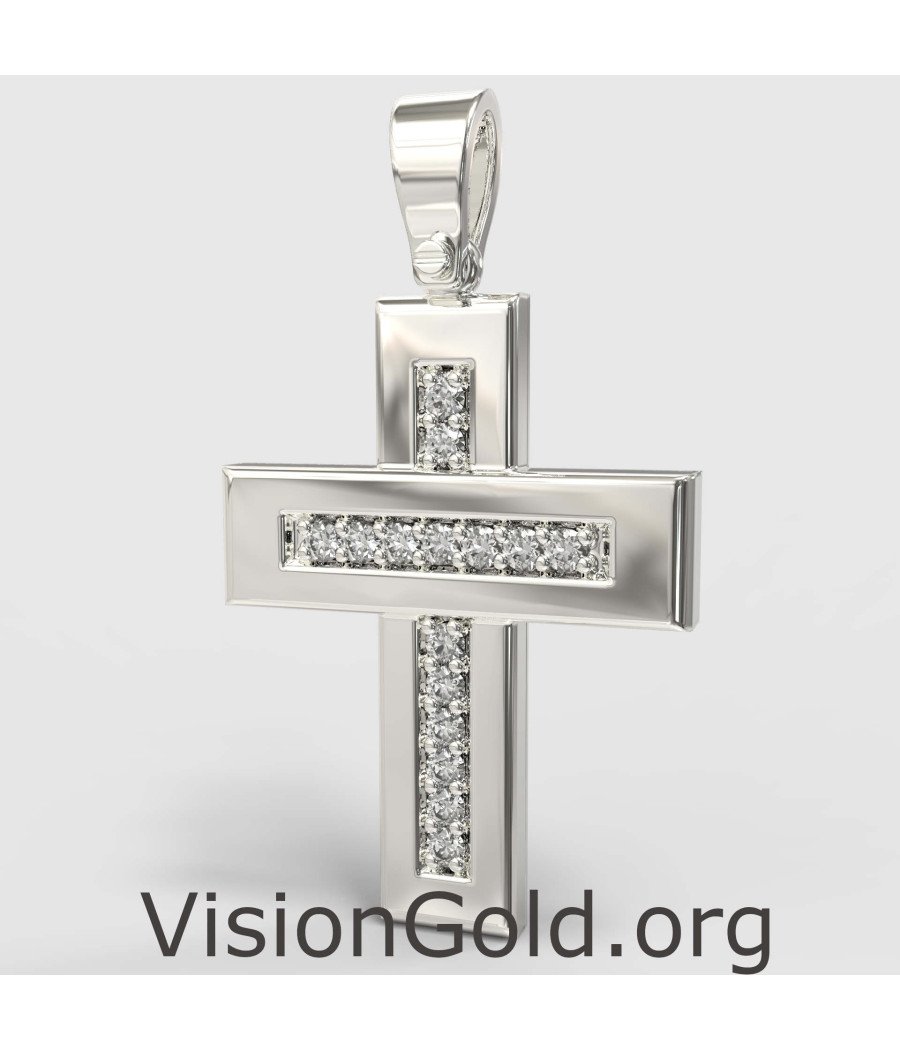 Christering Cross - Baptism Gift for Her 0016L