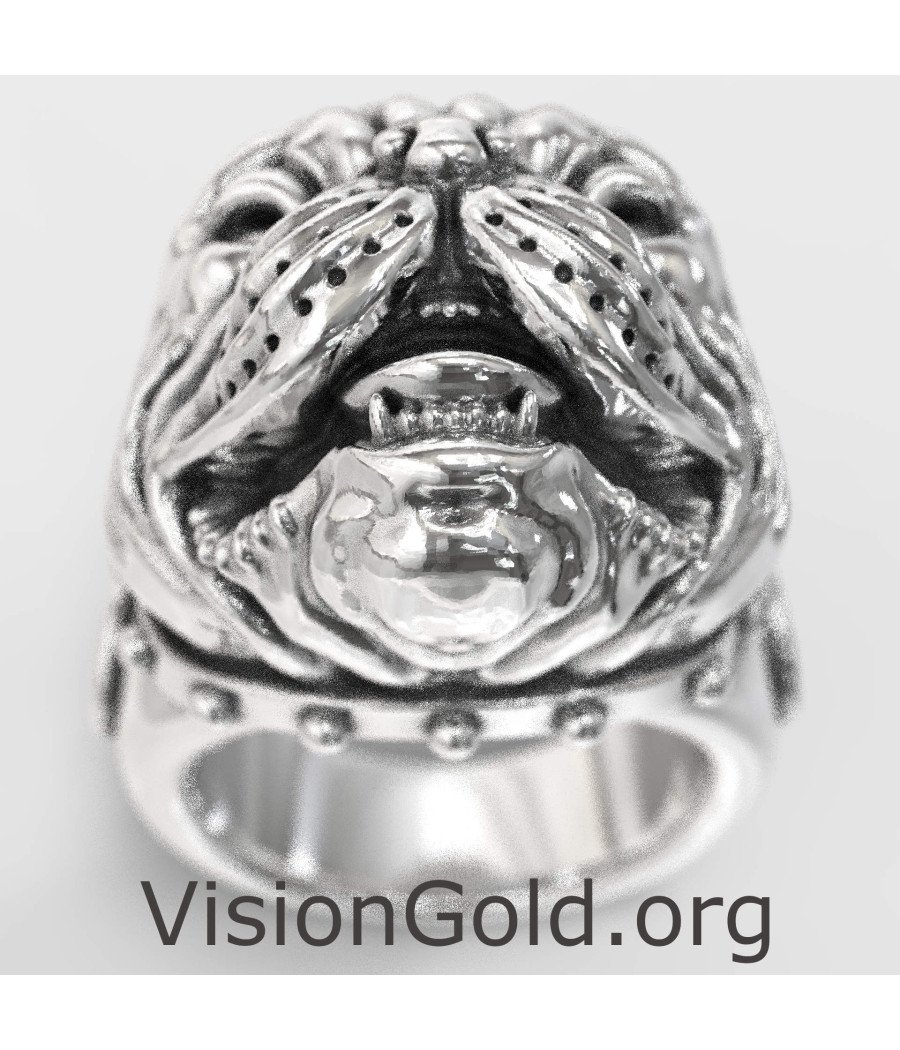 Signet Bulldog Men's Ring 0492