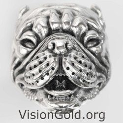 Siegel Bulldogge Herrenring 0492