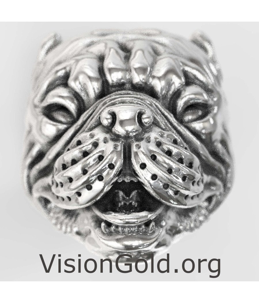 Siegel Bulldogge Herrenring 0492