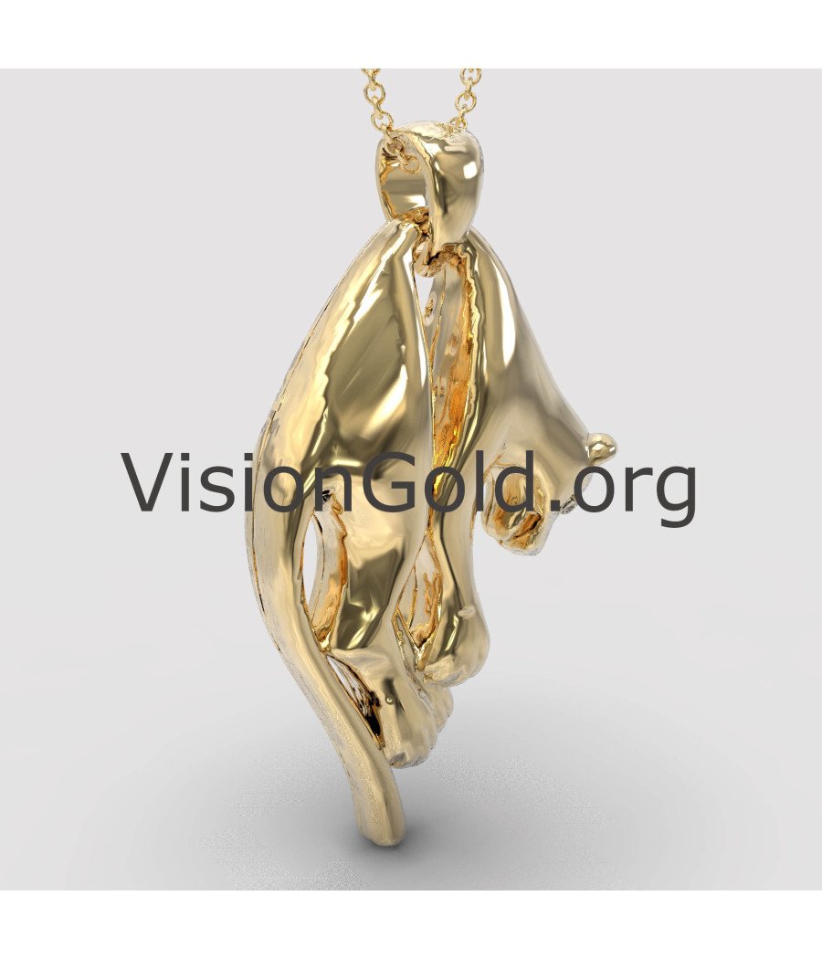 Regalo Mujeres Neclace Pantera Colgante 0247K