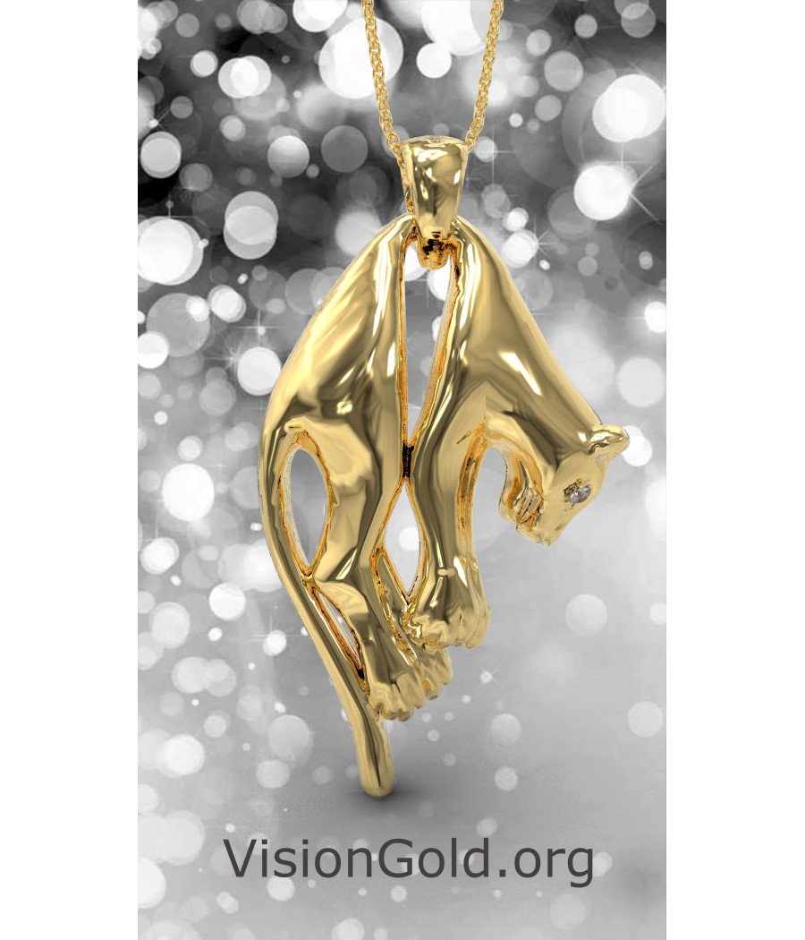 Δώρο Γυναικειο Κολιε Πανθηρας 0247K