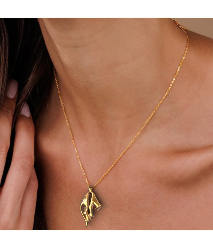 Regalo Mujeres Neclace Pantera Colgante 0247K