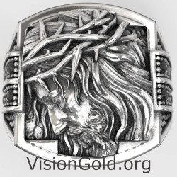 Siegel Jesus Christus Silber Ring 0864