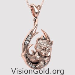 Rose Gold New Mom Necklace Pendant 0846R