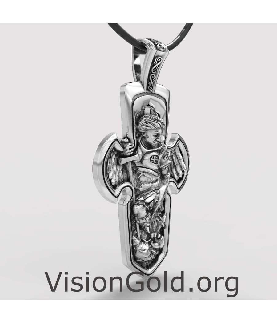 Saint Michael the Archangel Cross Pendant 0412