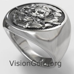 Armee Luftfahrt Luftwaffe Sterling Silber Männer Ring 0847