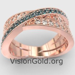 X Ring Rose Gold 1033R