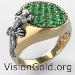 Lizard Chevalier Ring 1317KP