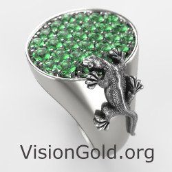 Anillo Signet Lizard Chevalier 1317LP