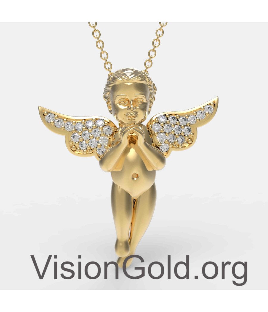 Baby Angel Necklace Gift For Mom 0836K