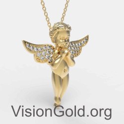 Baby Angel Necklace Gift For Mom 0836K