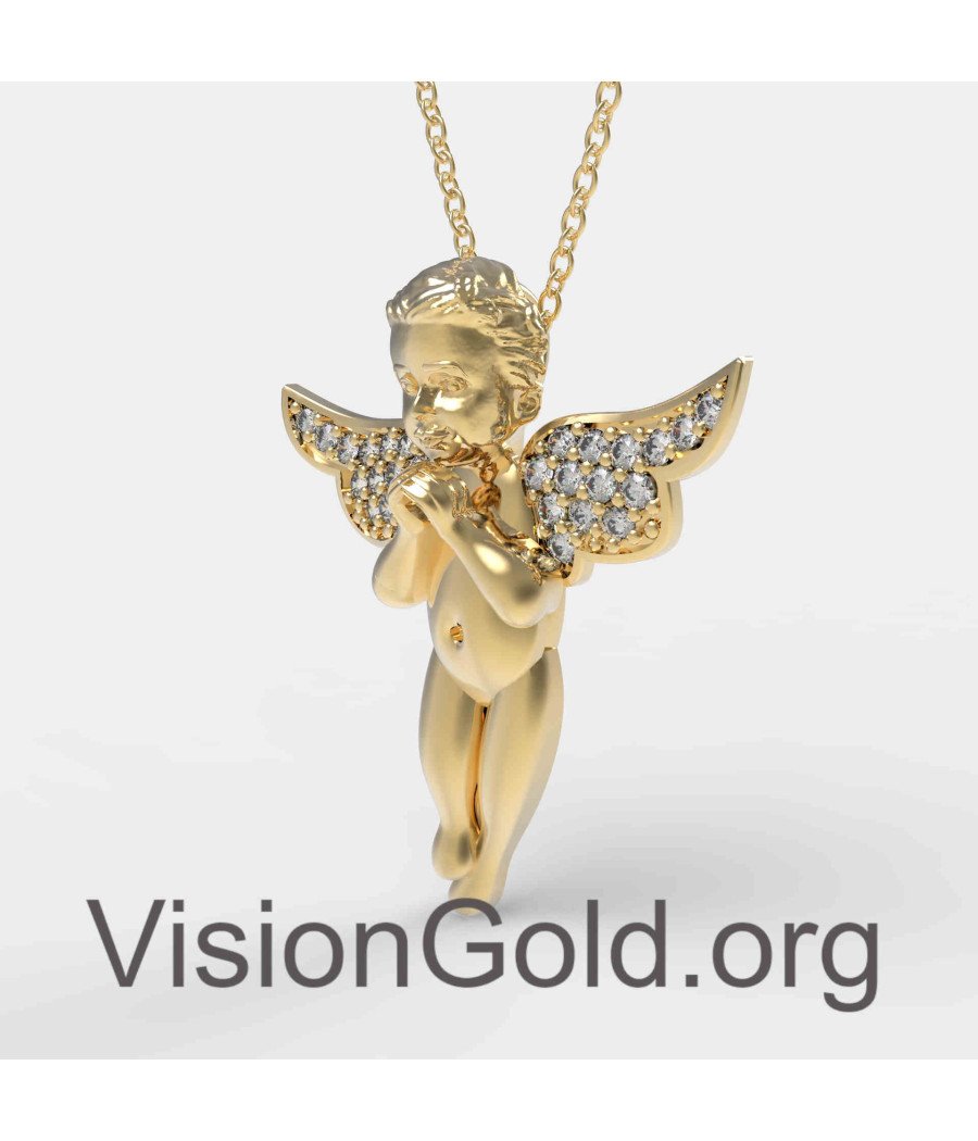 Baby Angel Necklace Gift For Mom 0836K