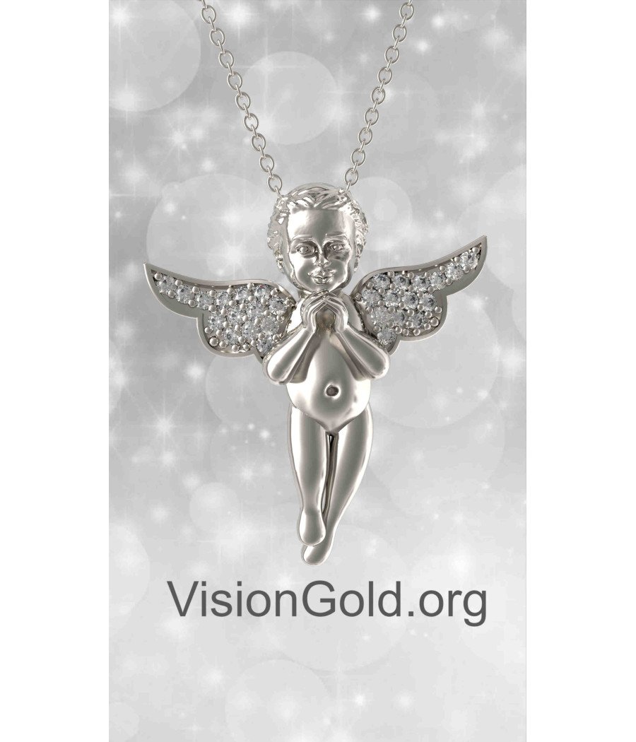 Guardian Angel Necklace Affordable New Mom Jewelry Gift 0836L