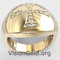 Anillo Cruz Signet Pinky 0474KLP