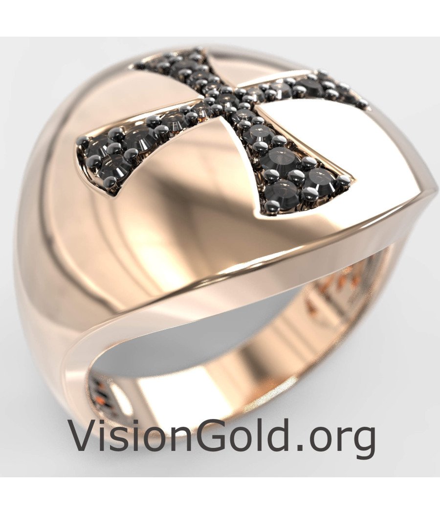 Chevalier Ring Kreuz - Geschenk für Sie 0474RMP