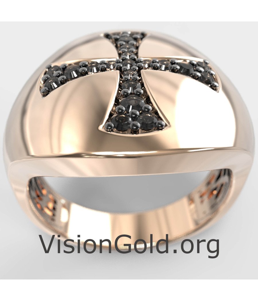 Chevalier Ring Kreuz - Geschenk für Sie 0474RMP