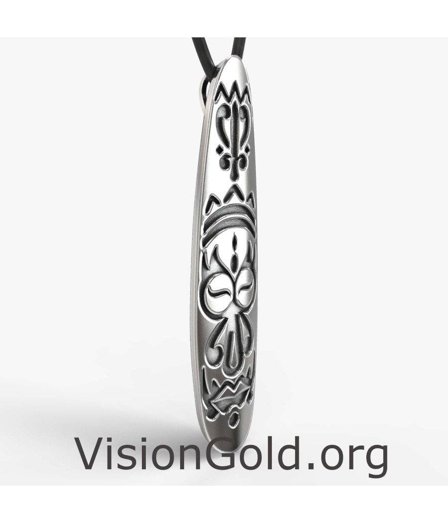 Mens Totem Pendant Necklace 0042A